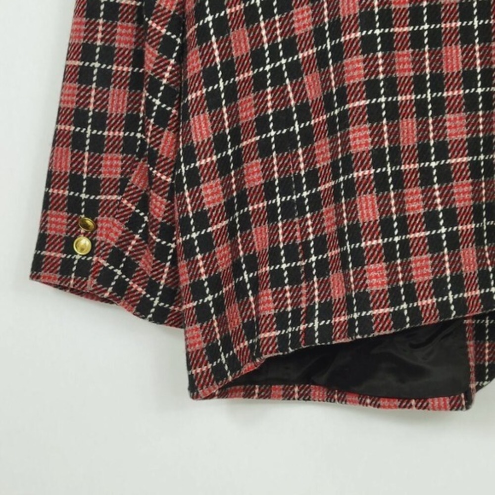 Plaid Wool Mix Blazer 24W - Picture 7 of 8